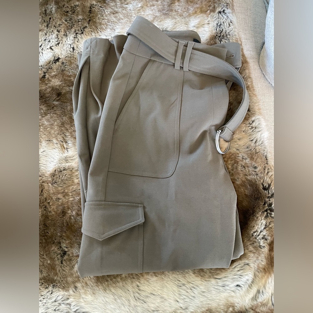 Express Olive Green Belted Cargo Pants - Picture 8 of 8